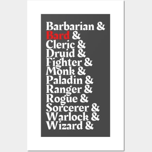 I'm The Bard - D&D Class Print T-Shirt T-Shirt Posters and Art